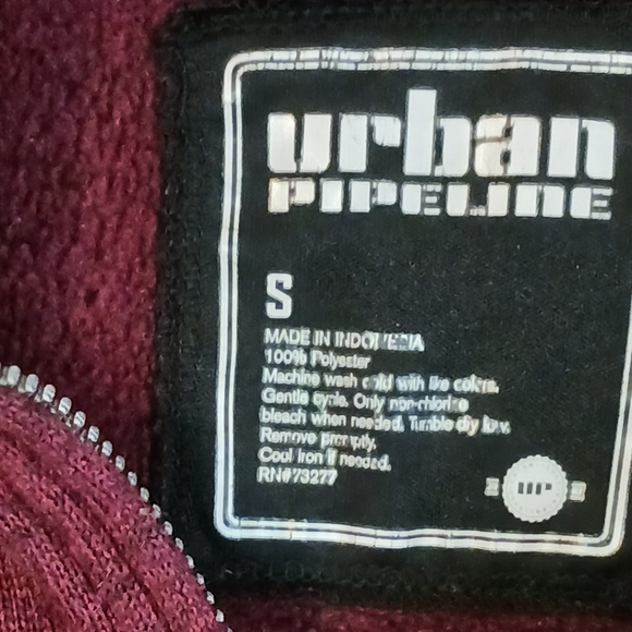 URBAN PIPELINE Mens sz. SMALL Red Crimson Sweater - Picture 6 of 8